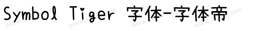 Symbol Tiger 字体字体转换